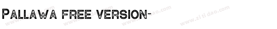Pallawa free version字体转换